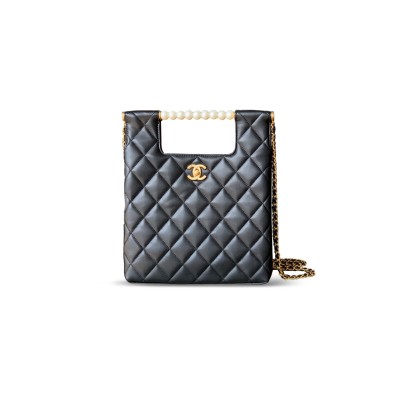 CHANEL PEARL HANDLE BAG 296381 (28*24.5*9cm)